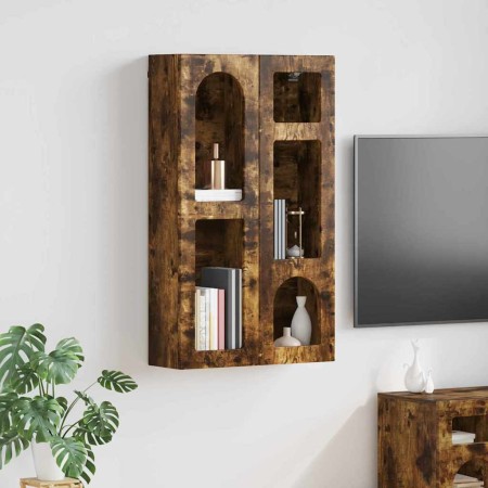 Mueble colgante con estante Roble ahumado 59 x 20 x 100 cm en Armarios y almacenamiento | Comprar online en Foru.es