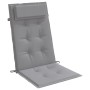 Cojines de silla con respaldo alto 4 uds tela Oxford gris de vidaXL, Cojines para sillas y sofás - Ref: Foro24-361878, Precio...