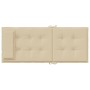 Cojines de silla con respaldo alto 4 uds tela Oxford beige de vidaXL, Cojines para sillas y sofás - Ref: Foro24-361884, Preci...