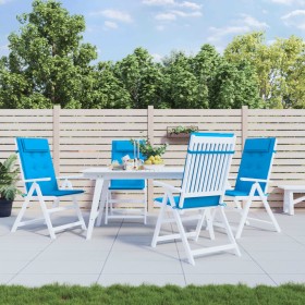 Cojines de silla con respaldo alto 4 uds tela Oxford azul claro de vidaXL, Cojines para sillas y sofás - Ref: Foro24-361887, ...