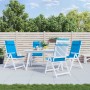 Cojines de silla con respaldo alto 4 uds tela Oxford azul claro de vidaXL, Cojines para sillas y sofás - Ref: Foro24-361887, ...