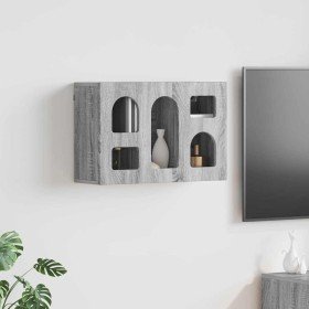 Mueble colgante con estante Gris Sonoma 60 x 20 x 40 cm en Armarios y almacenamiento | Comprar online en Foru.es