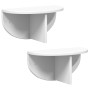 Estante de pared 2 pcs 38 x 19 x 19 cm Madera de ingeniería en Estanterías | Comprar online en Foru.es