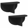 Estante de pared 2 pcs Negro 38 x 19 x 19 cm en Estanterías | Comprar online en Foru.es