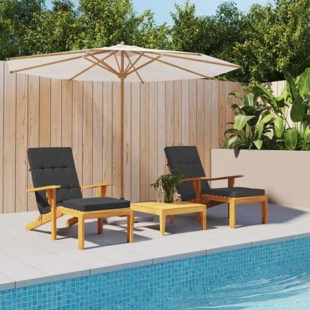 Cojines para tumbona 2 uds tela Oxford negro de vidaXL, Cojines para sillas y sofás - Ref: Foro24-361991, Precio: 48,76 €, De...