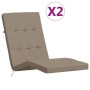 Cojines para tumbona 2 uds tela Oxford gris taupe de vidaXL, Cojines para sillas y sofás - Ref: Foro24-361992, Precio: 61,21 ...