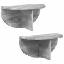 Estante de pared 2 pcs Gris Sonoma 38 x 19 x 19 cm en Estanterías | Comprar online en Foru.es