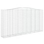 Cestas de gaviones 4 uds forma de arco hierro 400x50x200/220 cm de vidaXL, Maceteros y jardineras - Ref: Foro24-3146023, Prec...