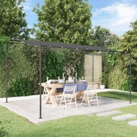 Toldo acero y tela gris antracita 4x3 m 180 g/m² de vidaXL, Carpas y cenadores - Ref: Foro24-362395, Precio: 213,48 €, Descue...