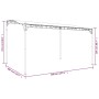 Toldo acero y tela gris antracita 4x3 m 180 g/m² de vidaXL, Carpas y cenadores - Ref: Foro24-362395, Precio: 217,40 €, Descue...