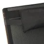 Liege mit grauem Textilene-Kissen und massivem Pappelholz von vidaXL, Liegen - Ref: Foro24-363473, Preis: 182,93 €, Rabatt: %