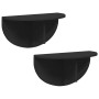 Estante de pared 2 pcs Negro 38 x 19 x 19 cm en Estanterías | Comprar online en Foru.es