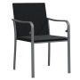 Sillas jardín y cojines 2 uds ratán sintético negro 56x59x84 cm de vidaXL, Sillas de jardín - Ref: Foro24-364094, Precio: 106...
