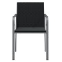 Sillas jardín y cojines 2 uds ratán sintético negro 56x59x84 cm de vidaXL, Sillas de jardín - Ref: Foro24-364094, Precio: 106...