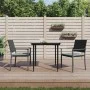 Sillas jardín cojines 2 uds ratán sintético negro 54x62,5x89 cm de vidaXL, Sillas de jardín - Ref: Foro24-364097, Precio: 91,...