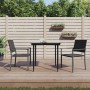 Sillas de jardín 2 uds ratán sintético negro 54x62,5x89 cm de vidaXL, Sillas de jardín - Ref: Foro24-364098, Precio: 85,46 €,...