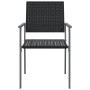 Sillas de jardín 2 uds ratán sintético negro 54x62,5x89 cm de vidaXL, Sillas de jardín - Ref: Foro24-364098, Precio: 85,46 €,...