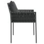 Sillas jardín y cojines 2 uds ratán sintético negro 54x61x83 cm de vidaXL, Sillas de jardín - Ref: Foro24-364101, Precio: 169...