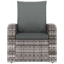 Sillón reclinable de jardín con cojines ratán sintético gris de vidaXL, Sillas de jardín - Ref: Foro24-364104, Precio: 205,32...