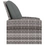 Sillón reclinable de jardín con cojines ratán sintético gris de vidaXL, Sillas de jardín - Ref: Foro24-364104, Precio: 205,32...