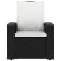 Garden recliner with black synthetic rattan cushions by vidaXL, Garden chairs - Ref: Foro24-364105, Price: 177,20 €, Discount: %