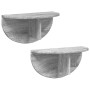 Estante de pared 2 pcs Gris Sonoma 38 x 19 x 19 cm en Estanterías | Comprar online en Foru.es