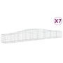 Cestas de gaviones 7 uds forma de arco hierro 400x50x40/60 cm de vidaXL, Maceteros y jardineras - Ref: Foro24-3145922, Precio...