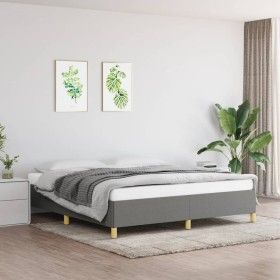 Estructura de cama tela gris oscuro 180x200 cm de vidaXL, Camas y somieres - Ref: Foro24-347182, Precio: 126,94 €, Descuento: %