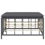 Taburete de jardín con cojín ratán sintético gris oscuro de vidaXL, Sofás modulares de exterior - Ref: Foro24-364136, Precio:...