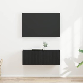 Mueble de TV Montado en la Pared 2 pcs Negro 60 x 31 x 29.5 cm en Muebles TV | Comprar online en Foru.es