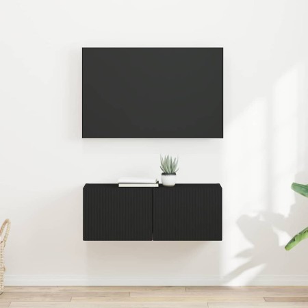 Mueble de TV Montado en la Pared 2 pcs Negro 60 x 31 x 29.5 cm en Muebles TV | Comprar online en Foru.es
