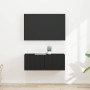 Mueble de TV Montado en la Pared 2 pcs Negro 60 x 31 x 29.5 cm en Muebles TV | Comprar online en Foru.es