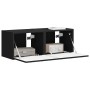 Mueble de TV Montado en la Pared 2 pcs Negro 60 x 31 x 29.5 cm en Muebles TV | Comprar online en Foru.es