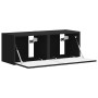 Mueble de TV Montado en la Pared 2 pcs Negro 60 x 31 x 29.5 cm en Muebles TV | Comprar online en Foru.es