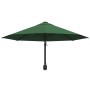 Sombrilla de pared con barra de metal 300 cm verde de vidaXL, Sombrillas - Ref: Foro24-44864, Precio: 96,46 €, Descuento: %