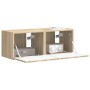 Mueble de TV Montado en la Pared 2 pcs Sonoma 60 x 31 x 29.5 cm en Muebles TV | Comprar online en Foru.es