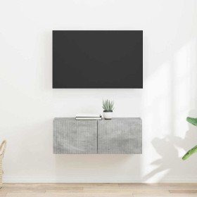 Mueble de TV Montado en la Pared 2 pcs Concreto en Muebles TV | Comprar online en Foru.es