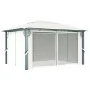 Cenador con cortina color crema aluminio 400x300 cm de vidaXL, Carpas y cenadores - Ref: Foro24-48044, Precio: 537,65 €, Desc...
