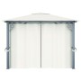 Cenador con cortina color crema aluminio 400x300 cm de vidaXL, Carpas y cenadores - Ref: Foro24-48044, Precio: 490,03 €, Desc...