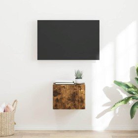 Mueble de TV Montado en la Pared Roble ahumado en Muebles TV | Comprar online en Foru.es