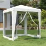 Carpa para celebraciones con 4 paredes de malla blanco 2x2 m de vidaXL, Carpas y cenadores - Ref: Foro24-48520, Precio: 75,84...