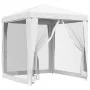 Carpa para celebraciones con 4 paredes de malla blanco 2x2 m de vidaXL, Carpas y cenadores - Ref: Foro24-48520, Precio: 75,84...