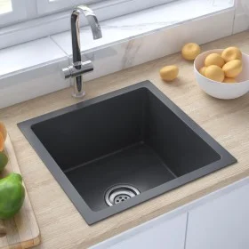 Handgefertigte Spüle aus schwarzem Edelstahl von vidaXL, Sinkt - Ref: Foro24-51501, Preis: 87,80 €, Rabatt: %