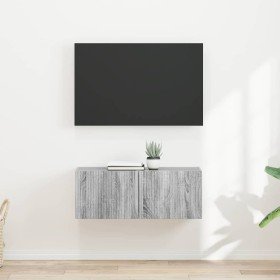 Mueble de TV Montado en la Pared 2 pcs Gris Sonoma en Muebles TV | Comprar online en Foru.es