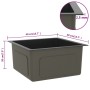 Fregadero hecho a mano acero inoxidable negro de vidaXL, Fregaderos - Ref: Foro24-51501, Precio: 125,02 €, Descuento: %