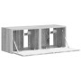 Mueble de TV Montado en la Pared 2 pcs Gris Sonoma en Muebles TV | Comprar online en Foru.es