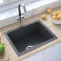 Fregadero hecho a mano acero inoxidable negro de vidaXL, Fregaderos - Ref: Foro24-51507, Precio: 77,08 €, Descuento: %