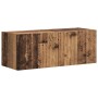 Mueble de TV Montado en la Pared 2 pcs Madera Vieja en Muebles TV | Comprar online en Foru.es