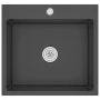 Fregadero hecho a mano de acero inoxidable negro de vidaXL, Fregaderos - Ref: Foro24-51509, Precio: 105,58 €, Descuento: %