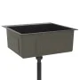 Handgefertigtes Waschbecken aus schwarzem Edelstahl von vidaXL, Sinkt - Ref: Foro24-51509, Preis: 105,58 €, Rabatt: %